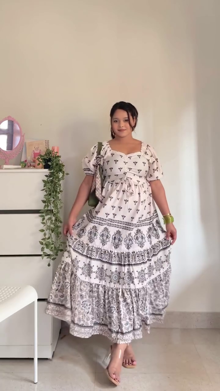 Women’s White Floral Maxi Dress – Sleeveless Boho Summer Dress with Vibrant Floral Print - Image 4